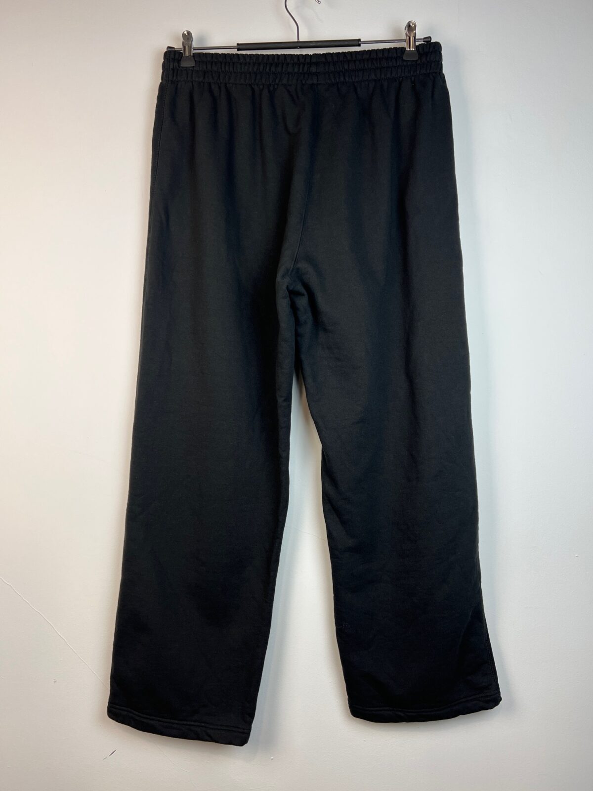 Spodnie męskie Adidas czarne szerokie bawełniane L - obrazek 2