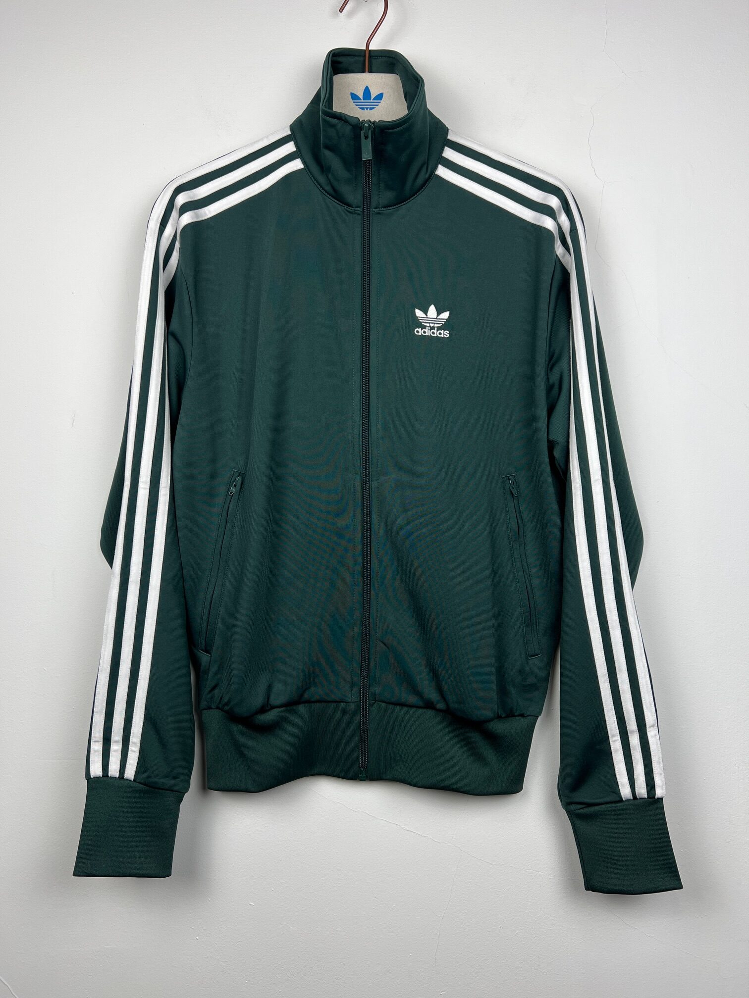 IMG_0667 Bluza unisex Adidas Firebird TT ciemnozielona 2XS - obrazek 1
