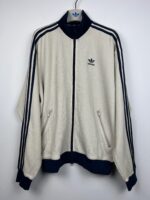 Bluza męska Adidas Knit Track Top oversize kremowa