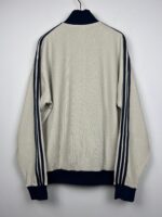 Bluza męska Adidas Knit Track Top oversize kremowa - obrazek 2