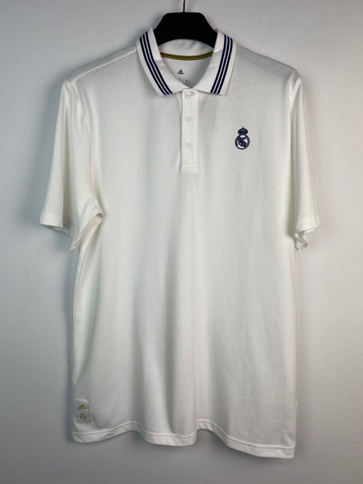 IMG_0749 Koszulka polo Adidas FC Real Madryt biała L - obrazek 1