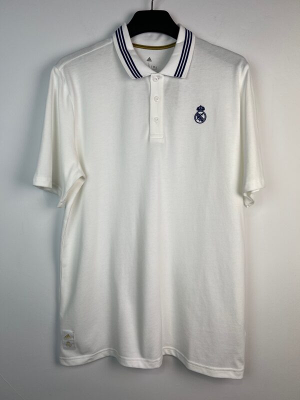 Koszulka polo Adidas FC Real Madryt biała L