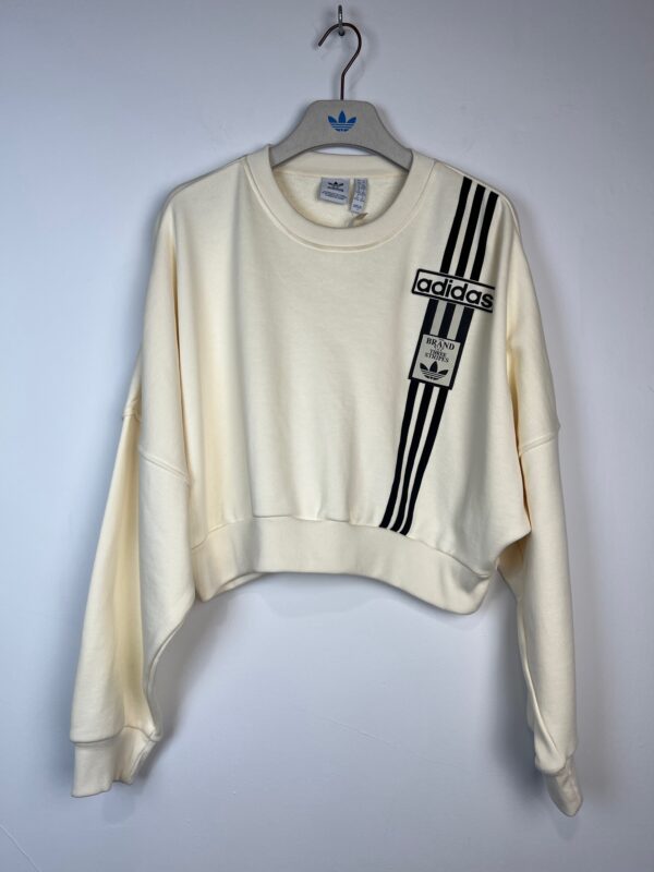 Bluza top Adidas Adibreak kremowa M