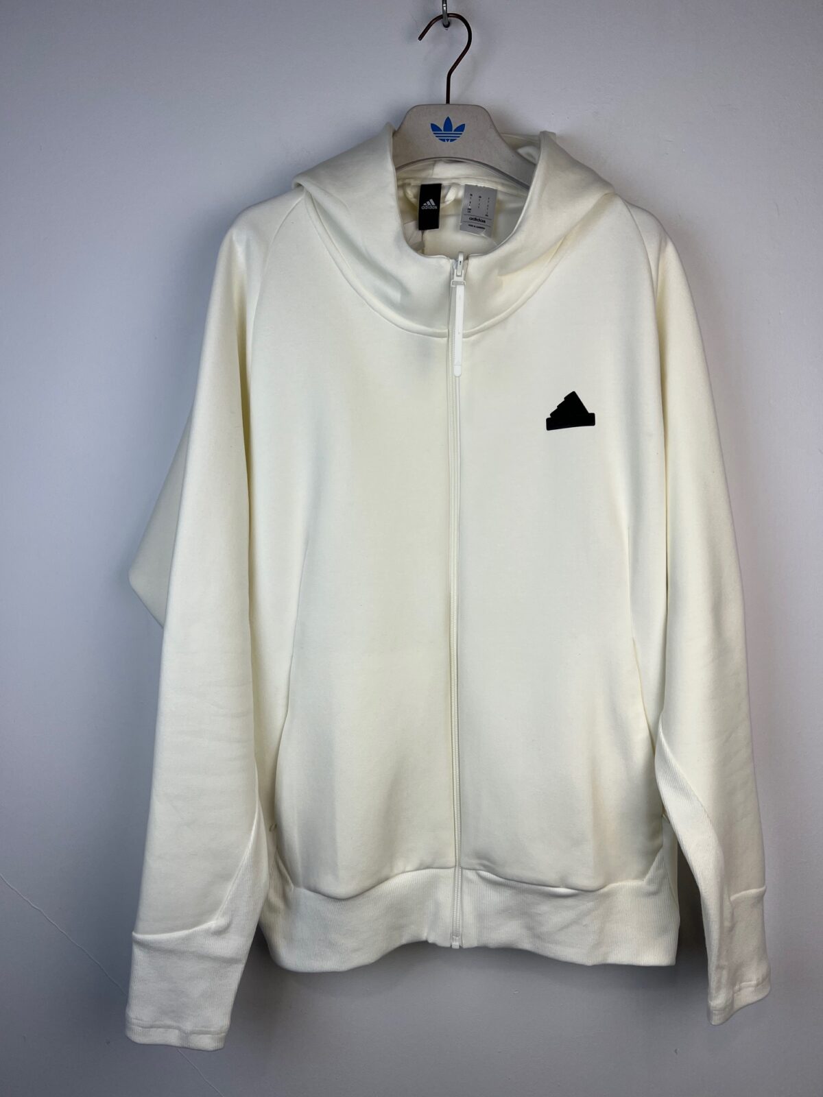 IMG_1142 Bluza męska z kapturem Adidas Z.N.E. kremowa L - obrazek 1