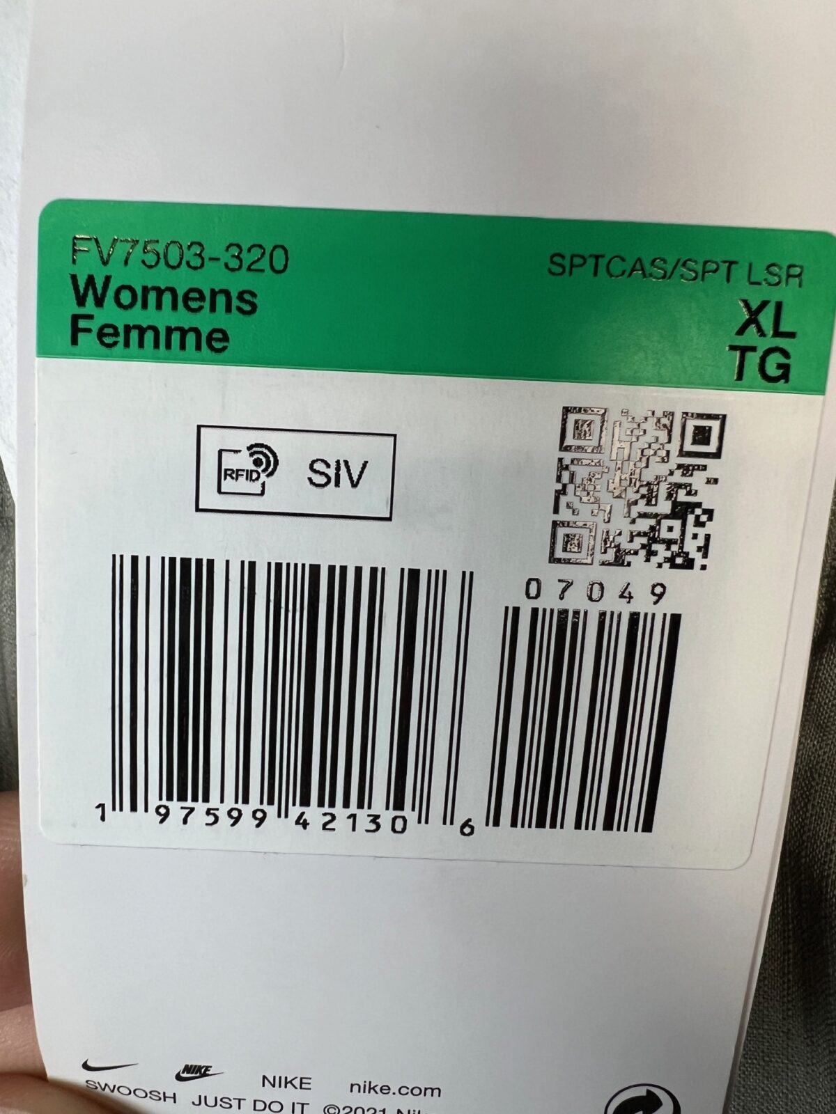 IMG_1422 Spódnica Nike cargo szara khaki XL - obrazek 3