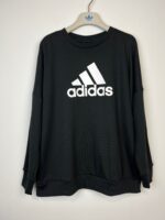 Bluza damska Adidas Fi Bos Crew bawełniana czarna M