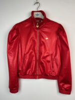Bluza kurtka Adidas czerwona bufiaste rękawy M