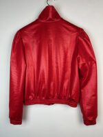 Bluza kurtka Adidas czerwona bufiaste rękawy M - obrazek 2