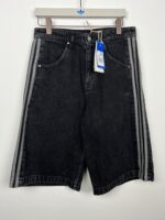 Szorty jeansowe Adidas Firebird unisex czarne