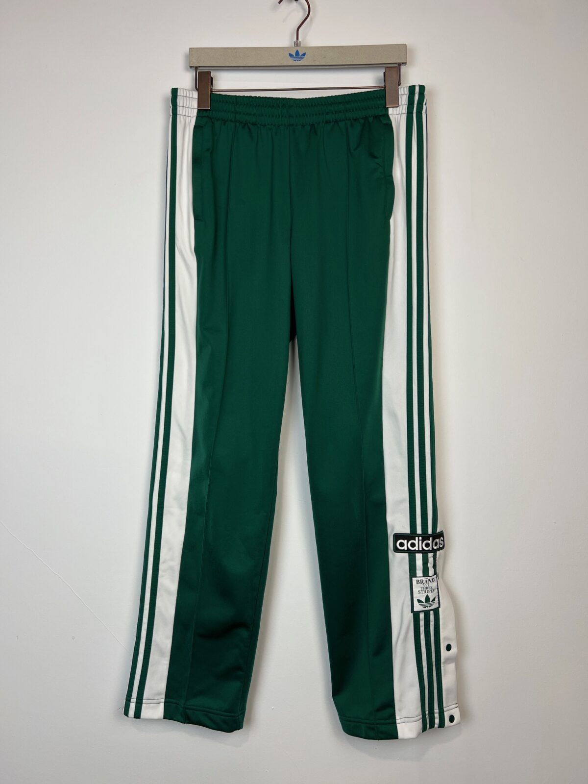 IMG_1929 Spodnie damskie Adidas Adibreak ciemnozielone M - obrazek 1