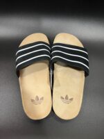 Klapki zamszowe czarne Adidas Adilette RS unisex 39 - obrazek 3