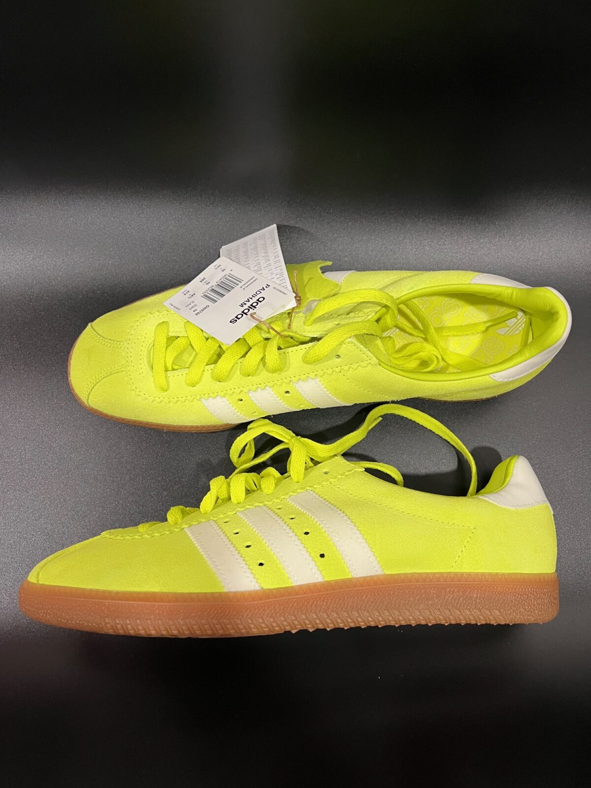 IMG_2221 Sneakersy skórzane męskie Adidas Padiham neonowe 44 2\3 - obrazek 1