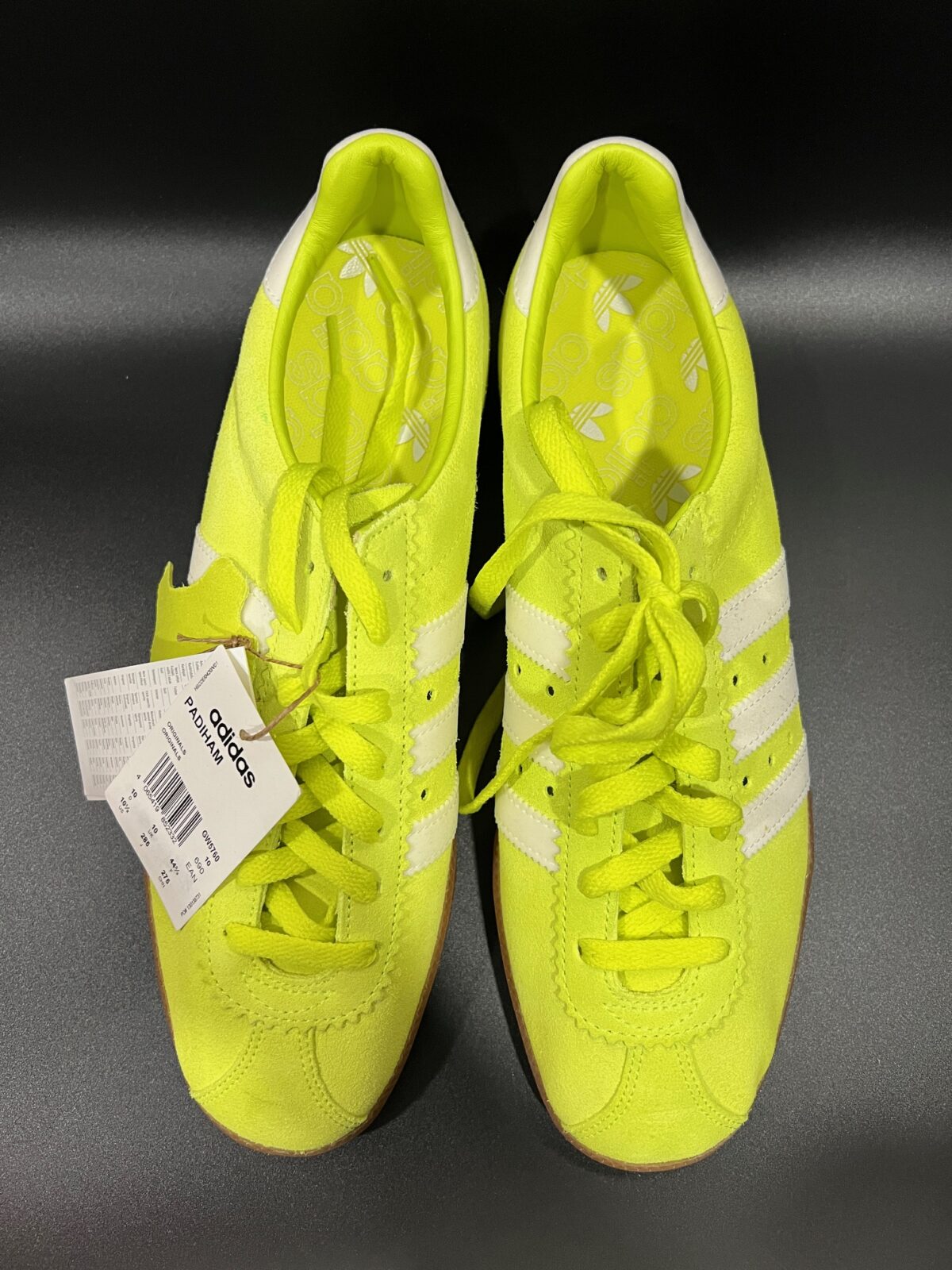 IMG_2222 Sneakersy skórzane męskie Adidas Padiham neonowe 44 2\3 - obrazek 5