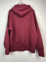 Bluza męska Adidas Neucl burgundowa oversize S - obrazek 2