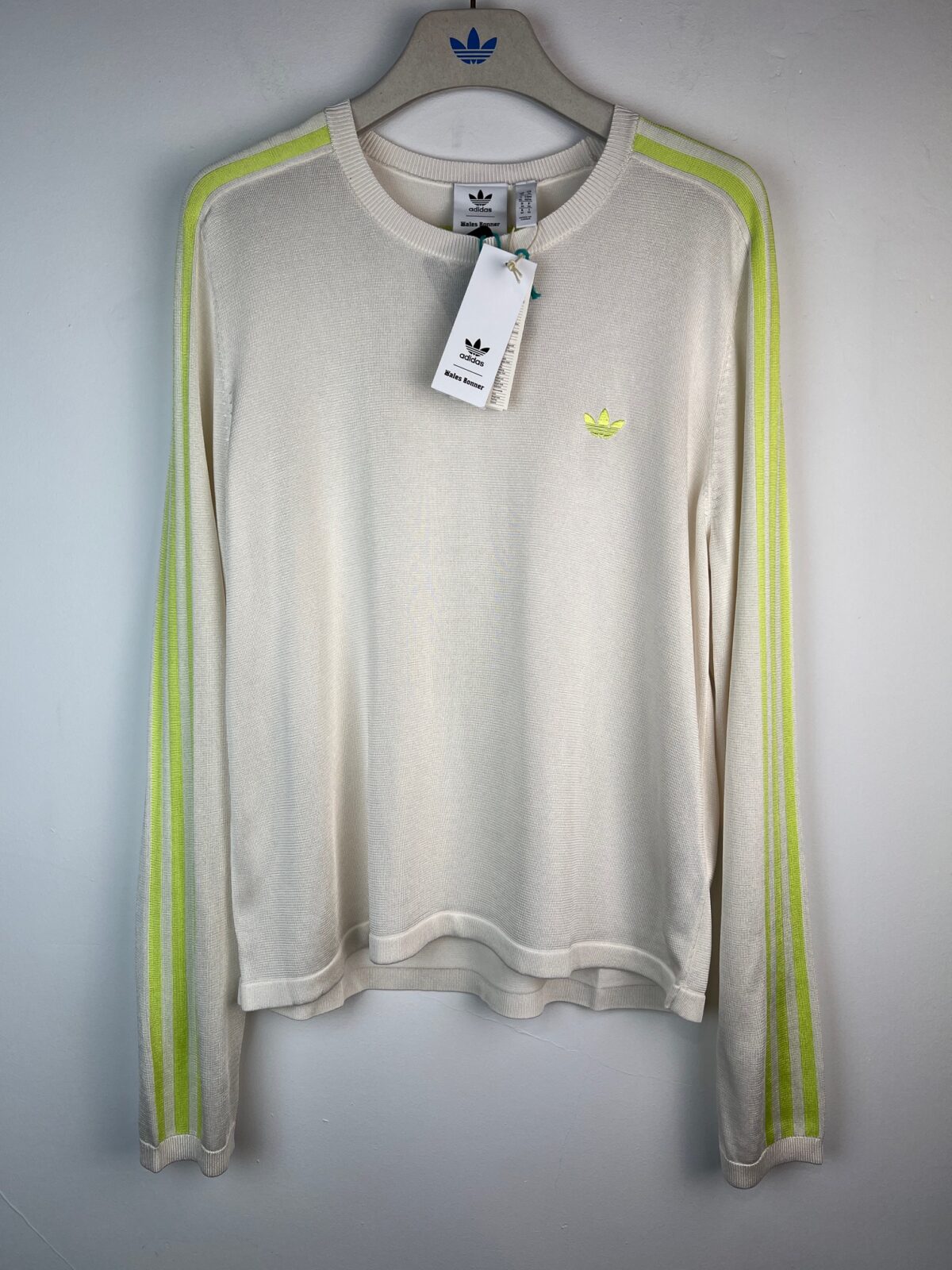 IMG_3068 Longsleeve Adidas x Wales Boner kremowa unisex M - obrazek 1