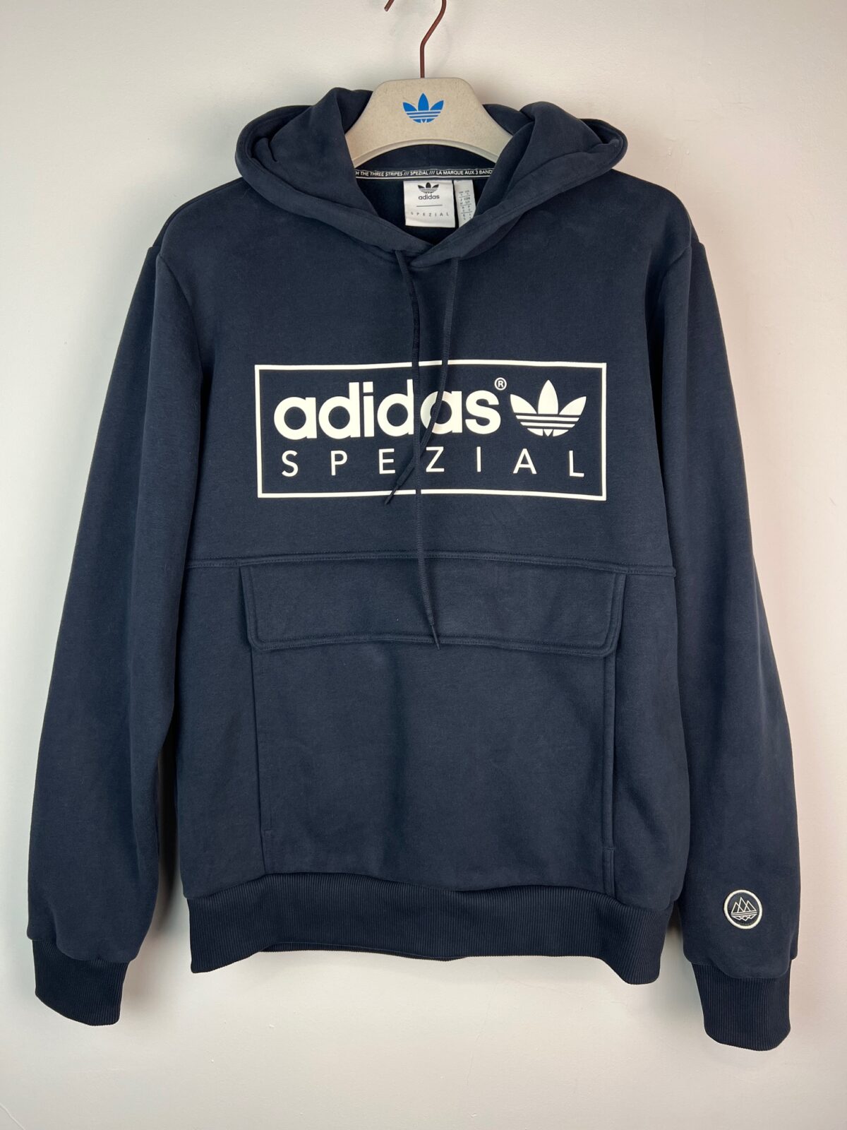 IMG_3118 Bluza męska z kapturem Adidas SPEZIAL granatowa S - obrazek 1