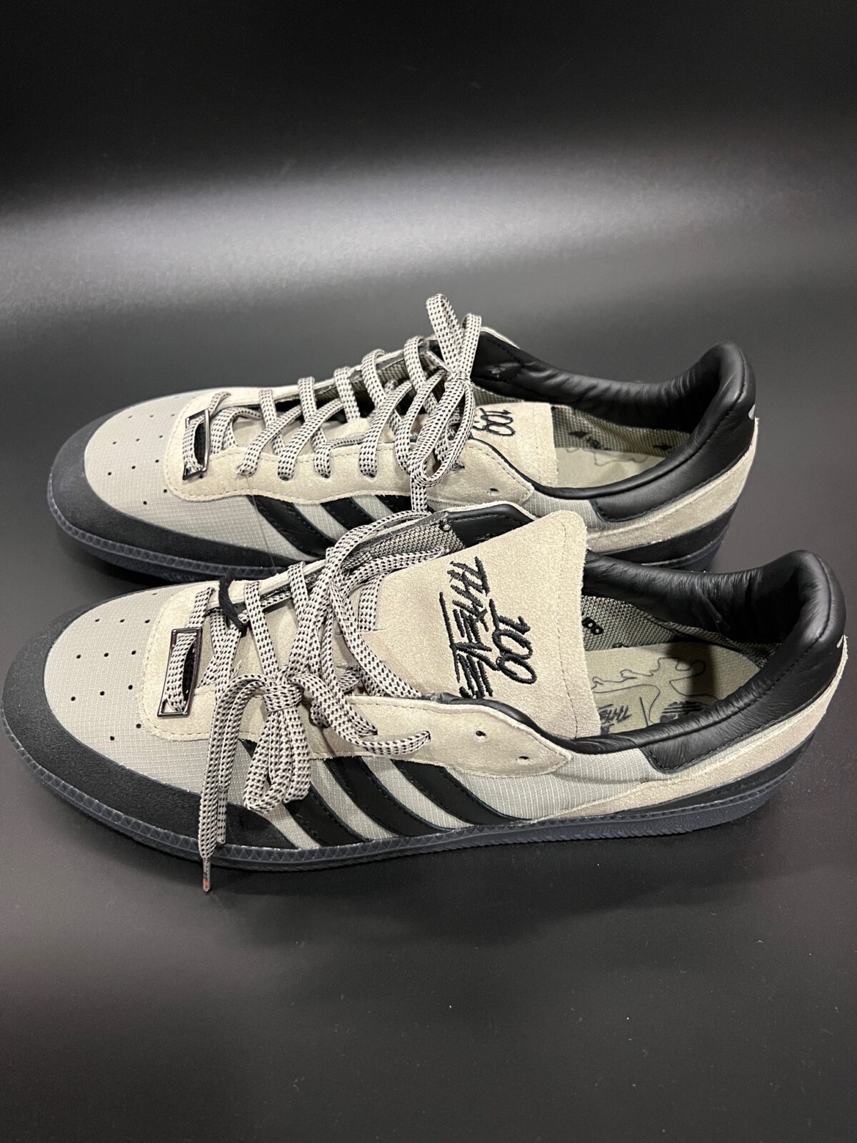 IMG_3391 Sneakersy Adidas x 100 Thieves khaki 45 1\3 - obrazek 4