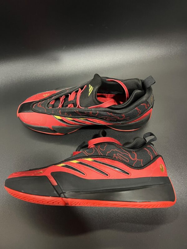 Buty do kosza Adidas BAPE x Dame9 Black Scarlet 40 2\3 IH0786