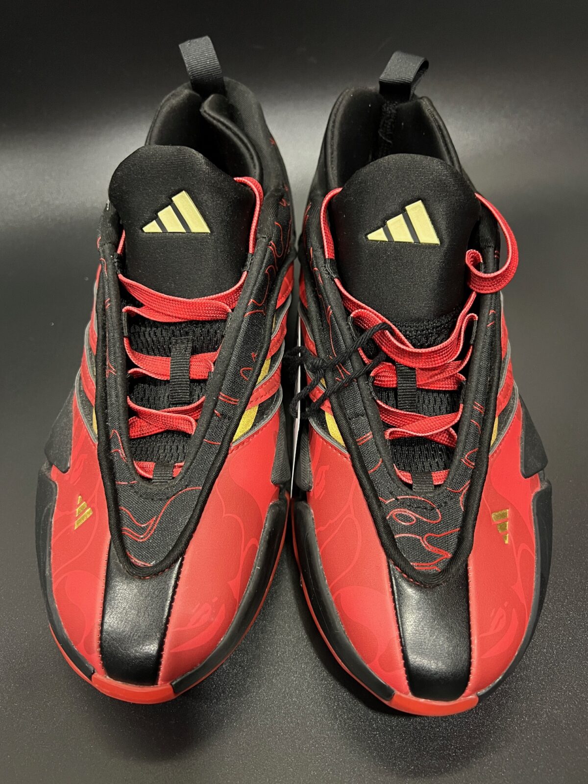 IMG_3402 Buty do kosza Adidas BAPE x Dame9 Black Scarlet 40 2\3 IH0786 - obrazek 3