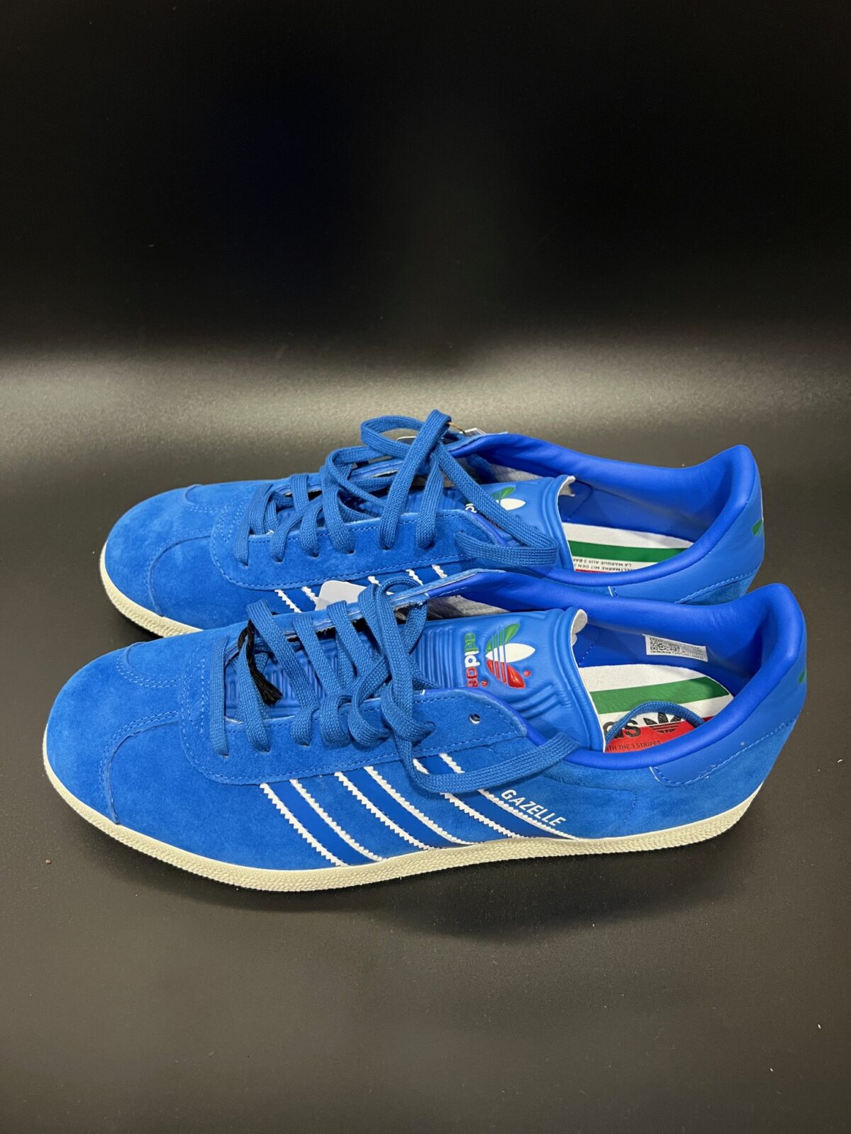 IMG_3510 Sneakersy męskie Adidas Gazelle niebieskie 46 - obrazek 6