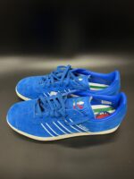 Sneakersy męskie Adidas Gazelle niebieskie 46 - obrazek 6