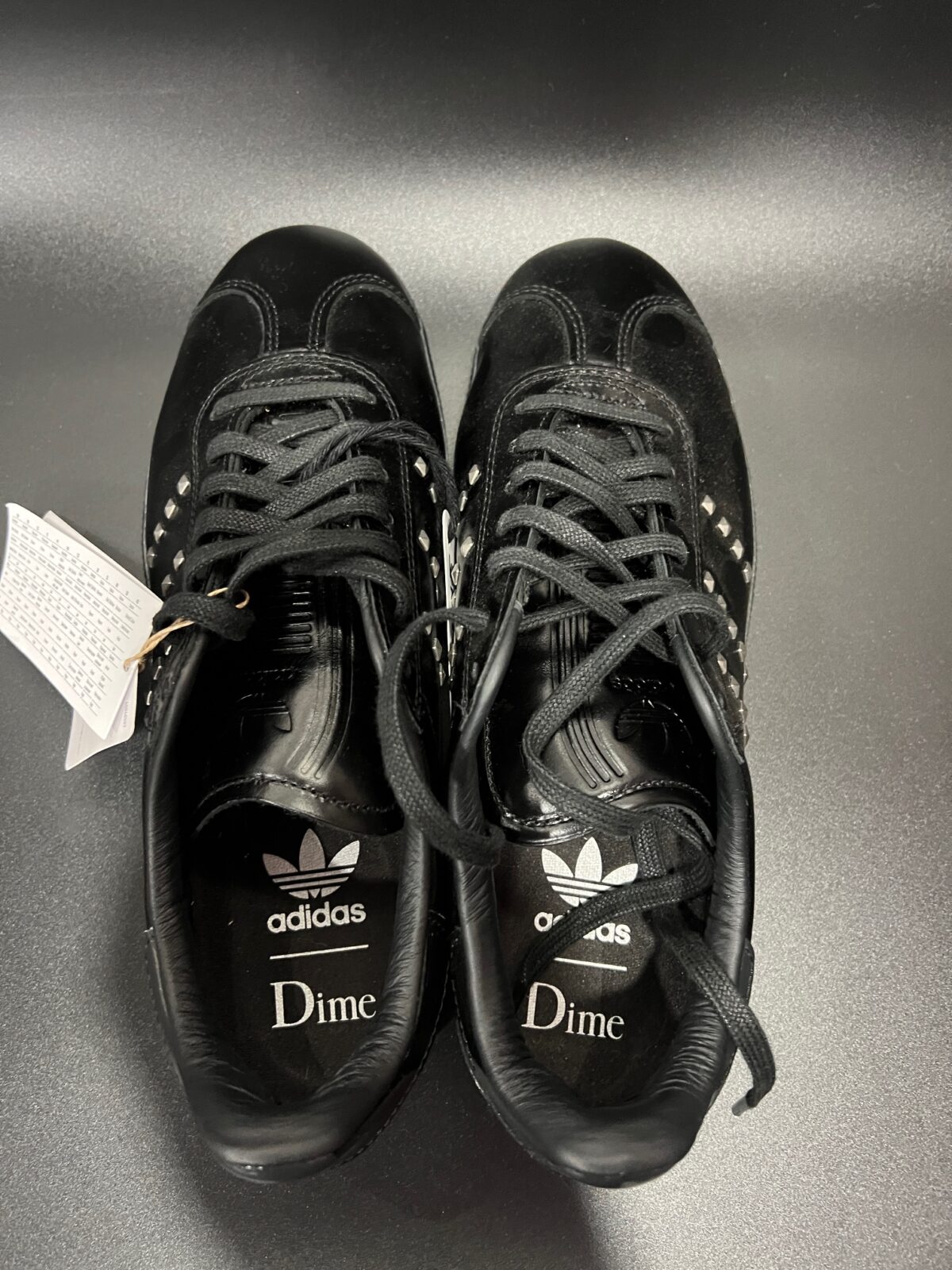 IMG_3706 Sneakersy Adidas Gazelle x Dime skórzane czarne 42 2\3 - obrazek 4