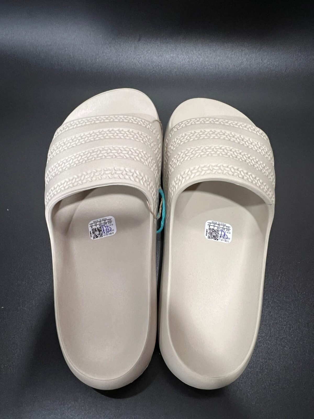 IMG_3731 Klapki damskie Adidas Adilette Ayoon Slides szare 40 1\2 - obrazek 3