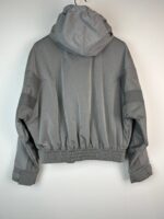 Kurtka wiatrówka Adidas Blue Version oversize stalowoszara S-M - obrazek 3