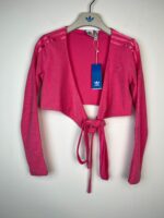 Kardigan Adidas z wiązaniami z przodu różowy S