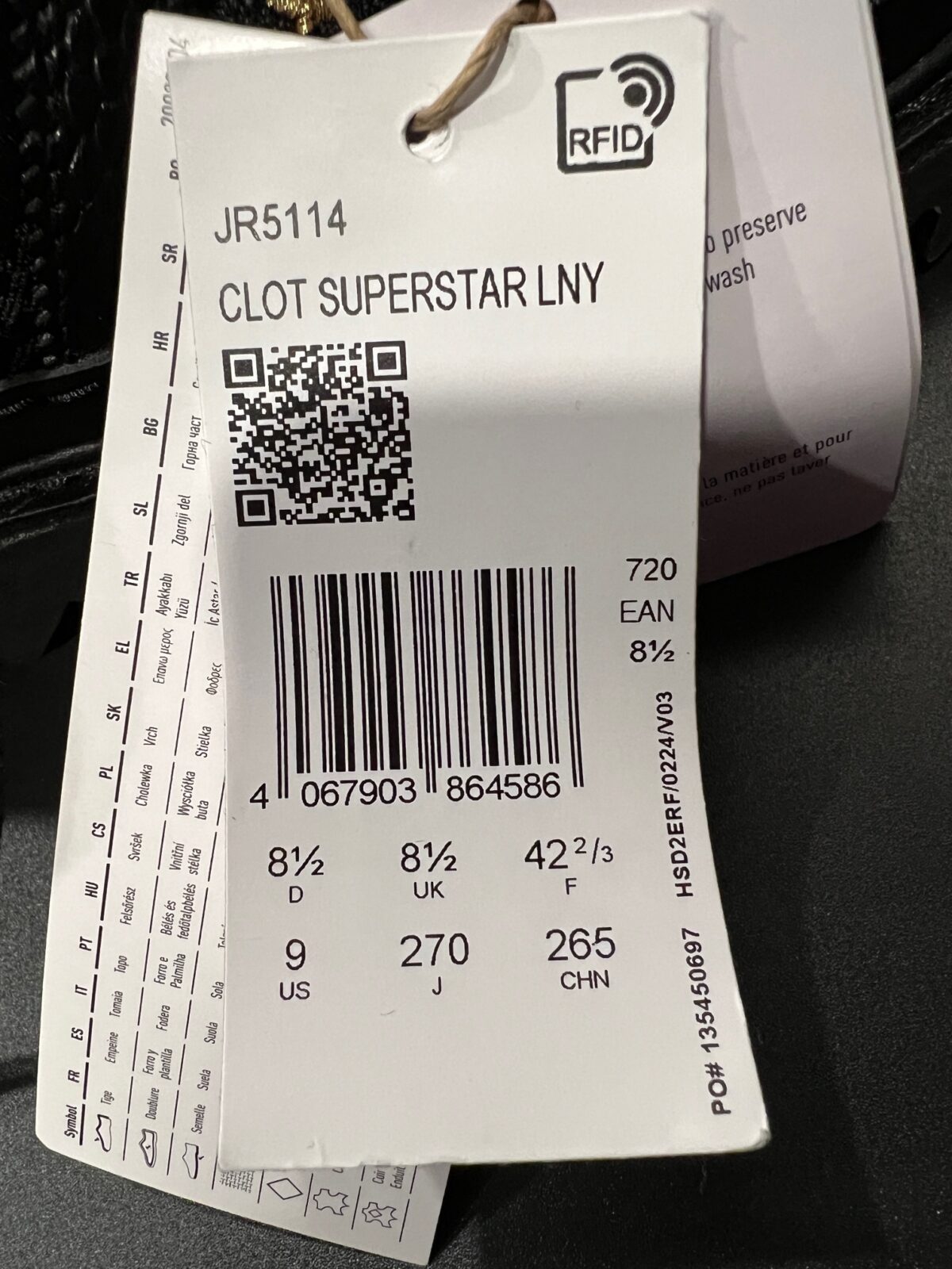 IMG_3896 Sneakersy Adidas Superstar x CLOT 42 2\3 - obrazek 6