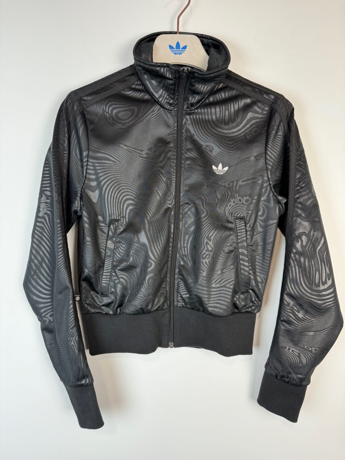 IMG_4045 Bluza damska Adidas Marble Print czarna S - obrazek 1