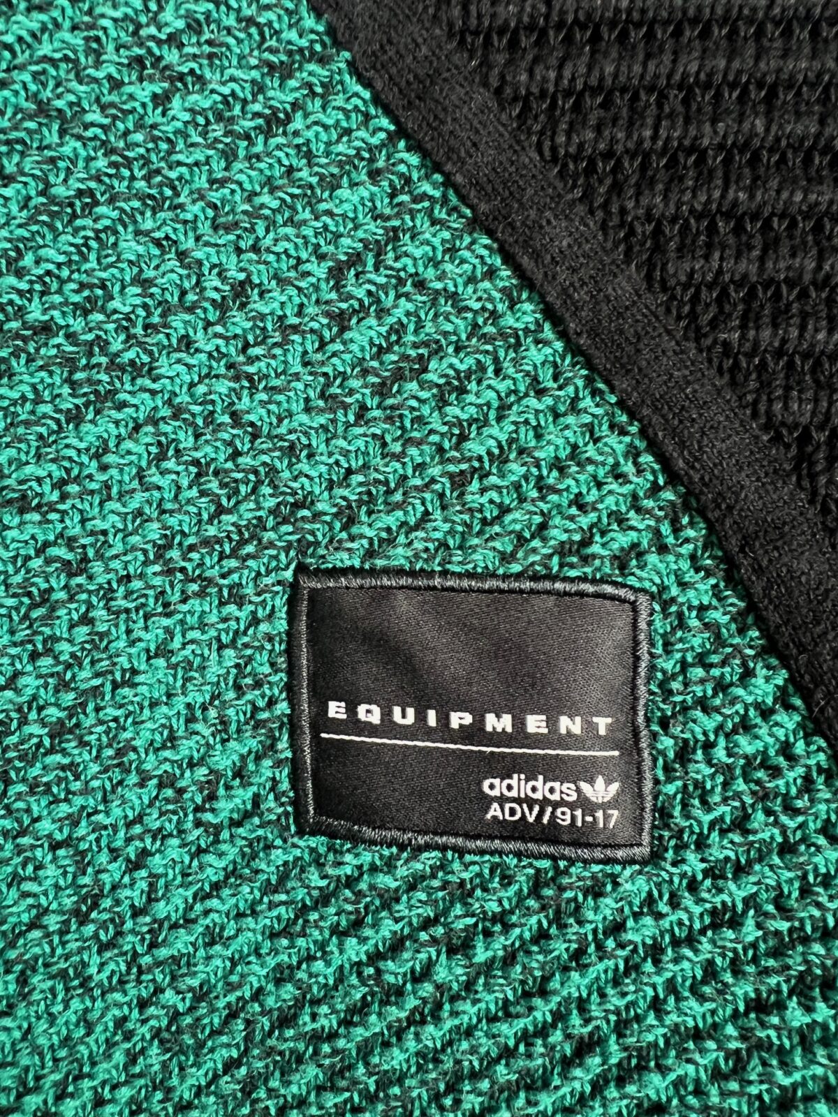 Bluza sweter kardigan Adidas Equipment zielony S - obrazek 3