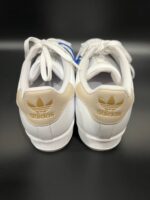 Sneakersy męskie Adidas Superstar białe paski beżowe 42 2\3 - obrazek 4