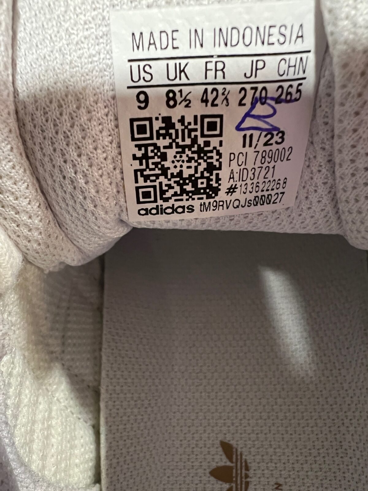 Sneakersy męskie Adidas Superstar białe paski beżowe 42 2\3 - obrazek 2