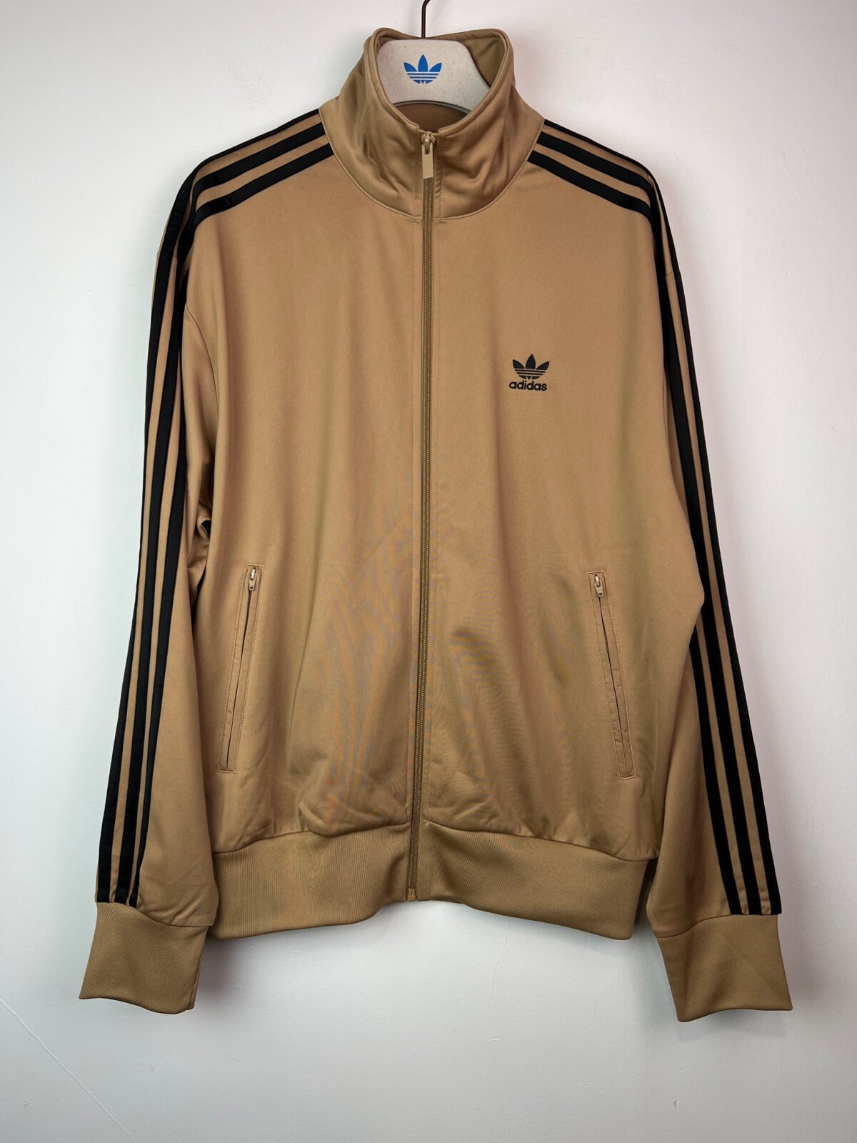 IMG_5037 Bluza męska Adidas Firebird TT beżowa M - obrazek 1