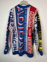 Sweter męski Adidas wzór szalikowy M - obrazek 2