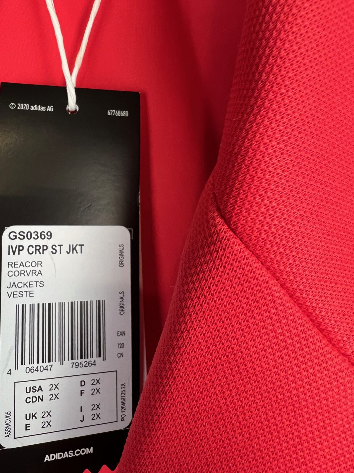 Marynarka damska Adidas x Ivy Park malinowa 2XL - obrazek 3