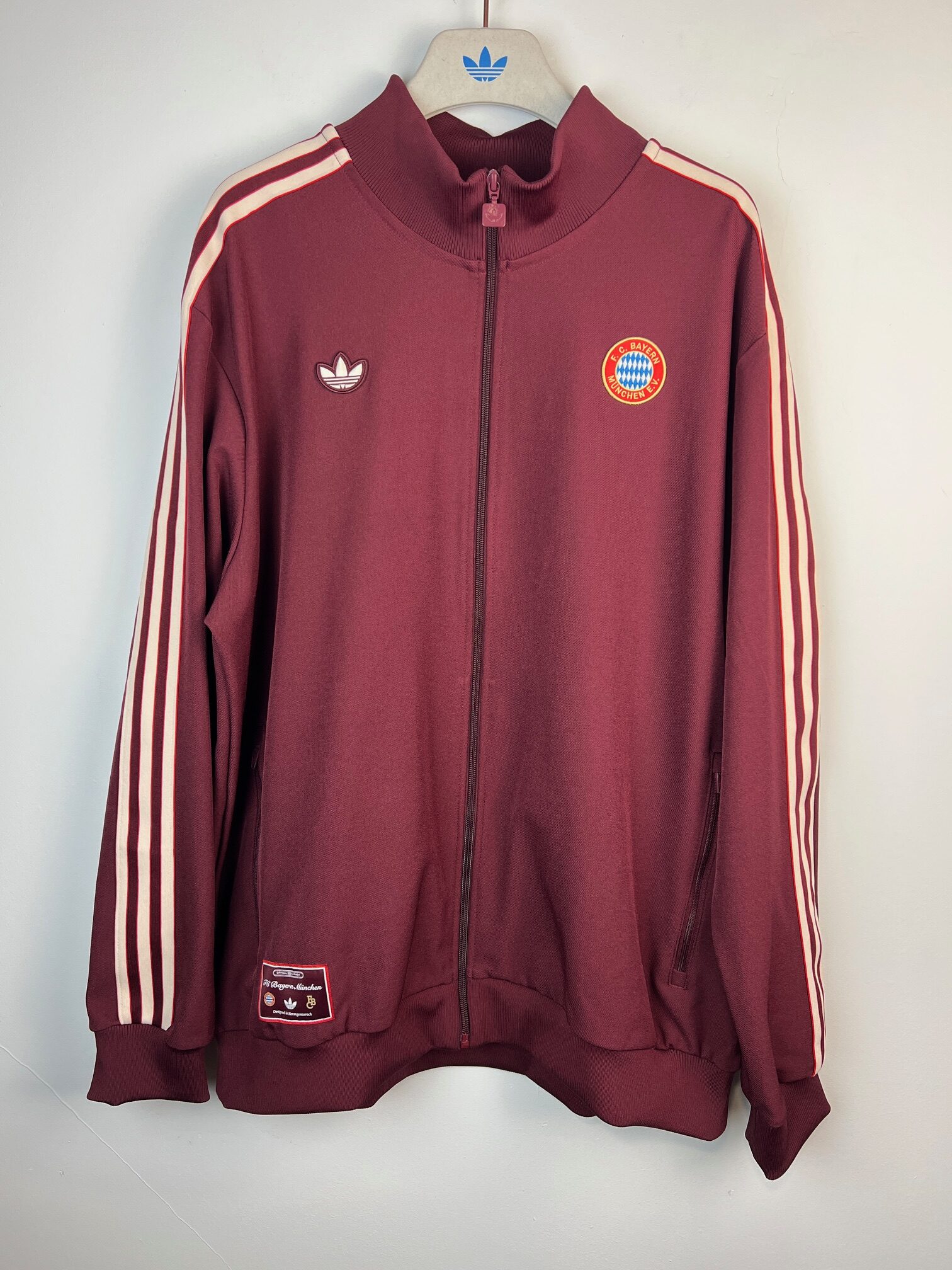 Bluza klubowa męska Adidas Bayern Munchen bordowa 2XL