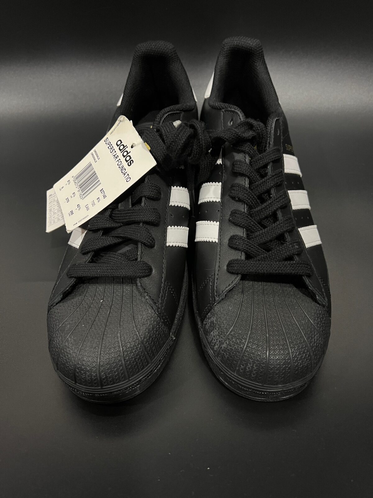 Sneakersy Adidas Superstar Foundation czarne 42 2\3 - obrazek 3