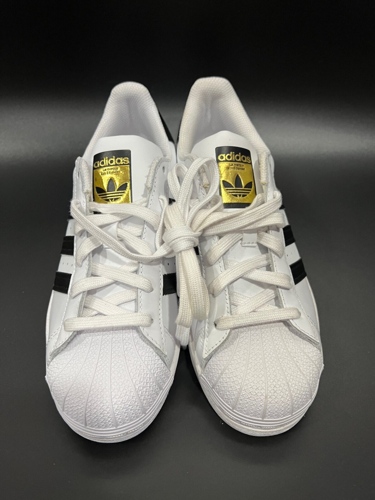 Sneakersy Adidas Superstar J białe 36 2\3 - obrazek 2