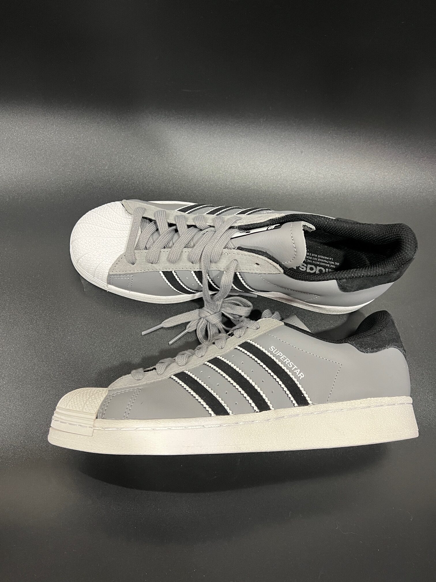 Sneakersy męskie Adidas Superstar szare 44