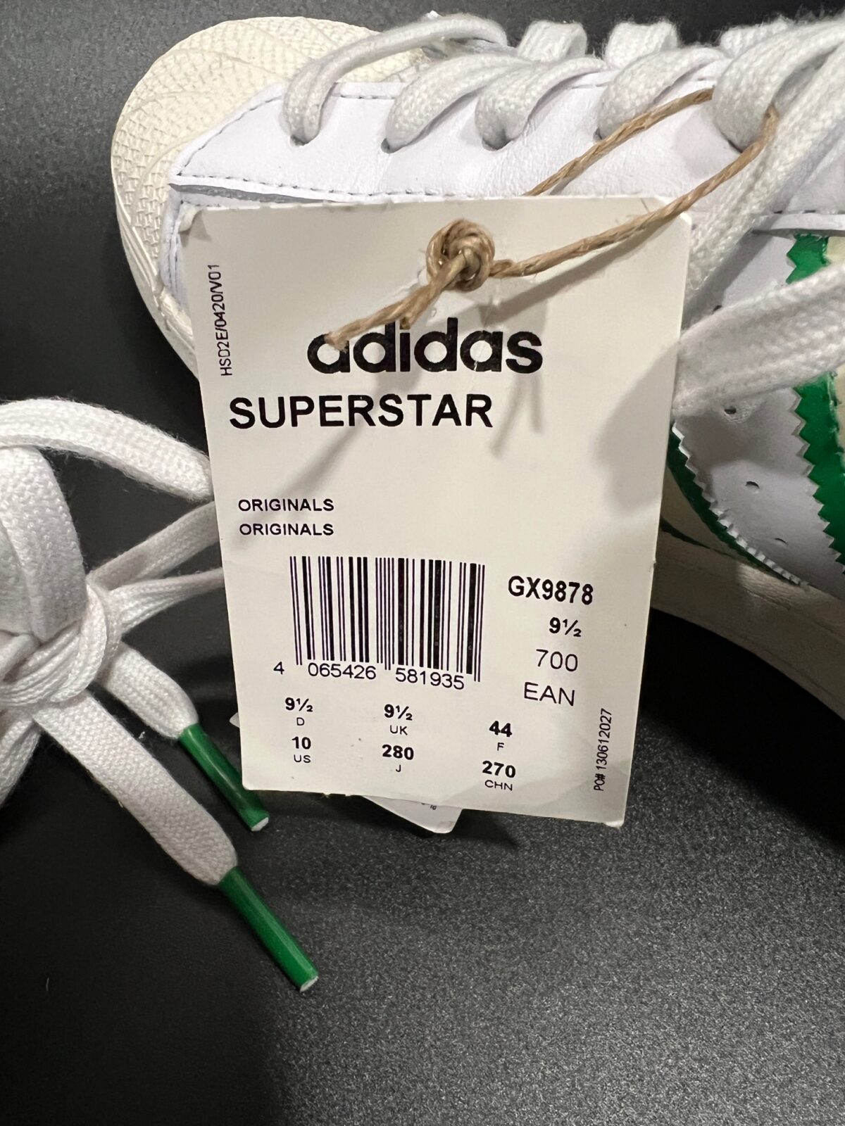 Sneakersy męskie Adidas Superstar białe 44 - obrazek 3