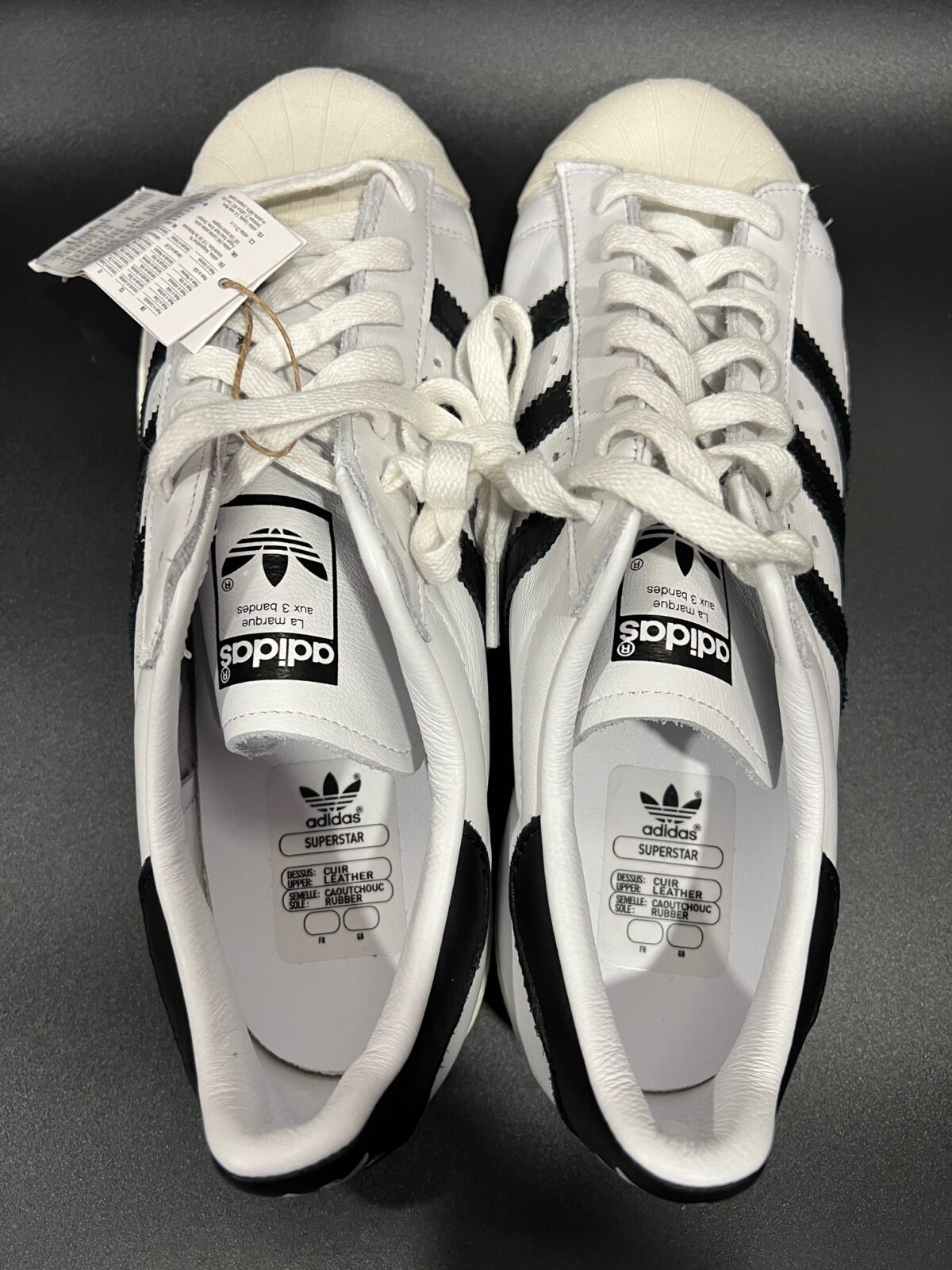 Sneakersy skórzane Adidas Superstar 82 JI2025 44 - obrazek 3