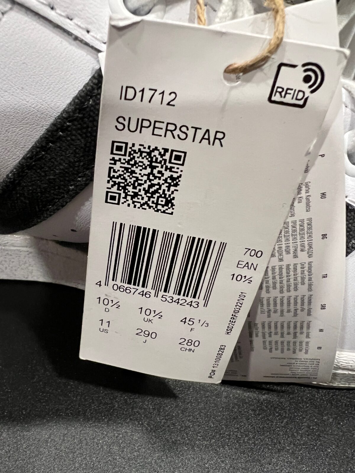 Sneakersy męskie Adidas Superstar ID1712 45 1\3 - obrazek 3
