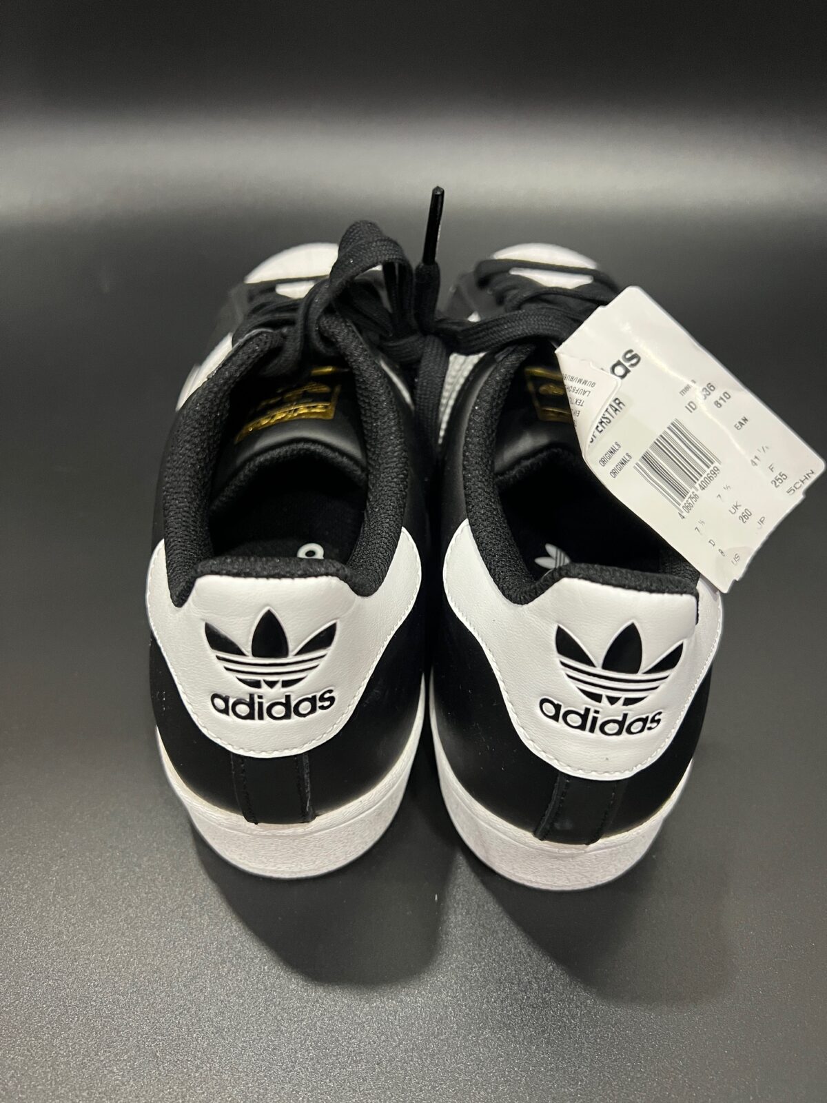 Sneakersy Adidas Superstar czarne unisex 41 1/3 - obrazek 4