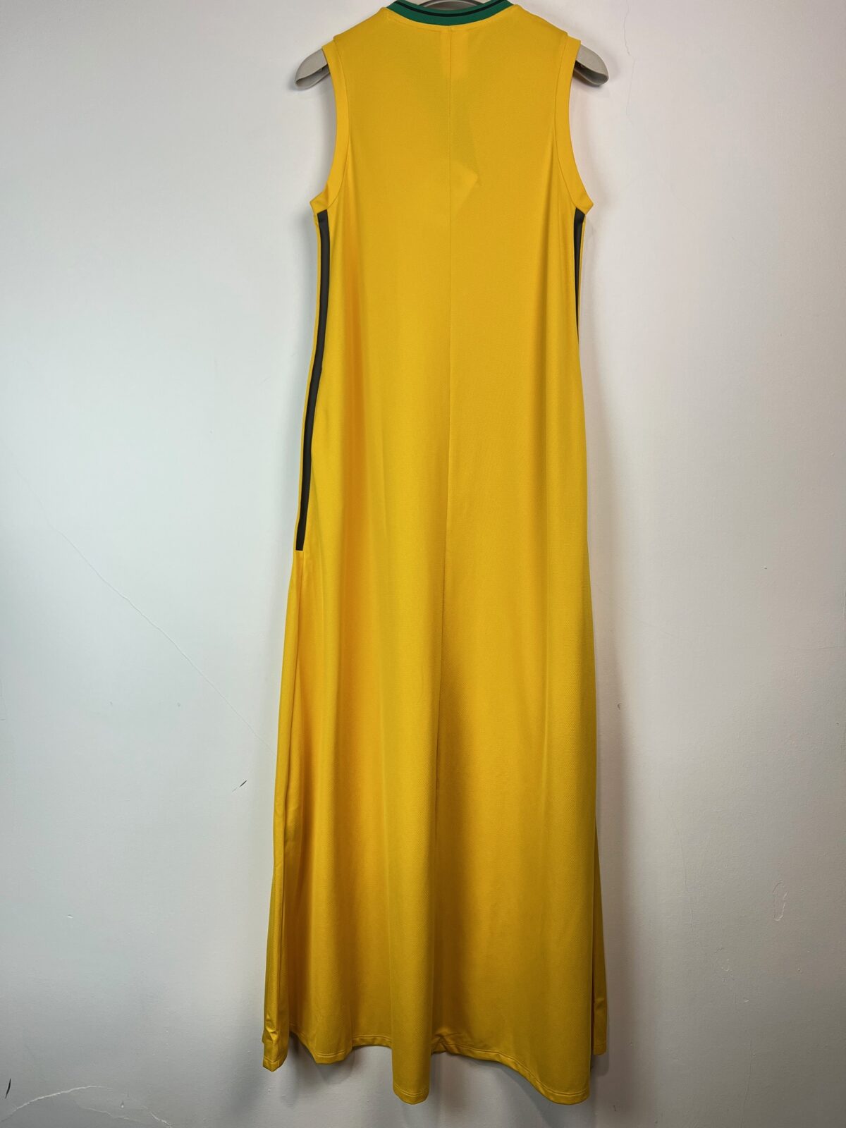 Sukienka Adidas Performance żółta długa S - obrazek 2