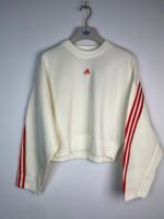 Bluza damska Adidas kremowa off-white oversize S