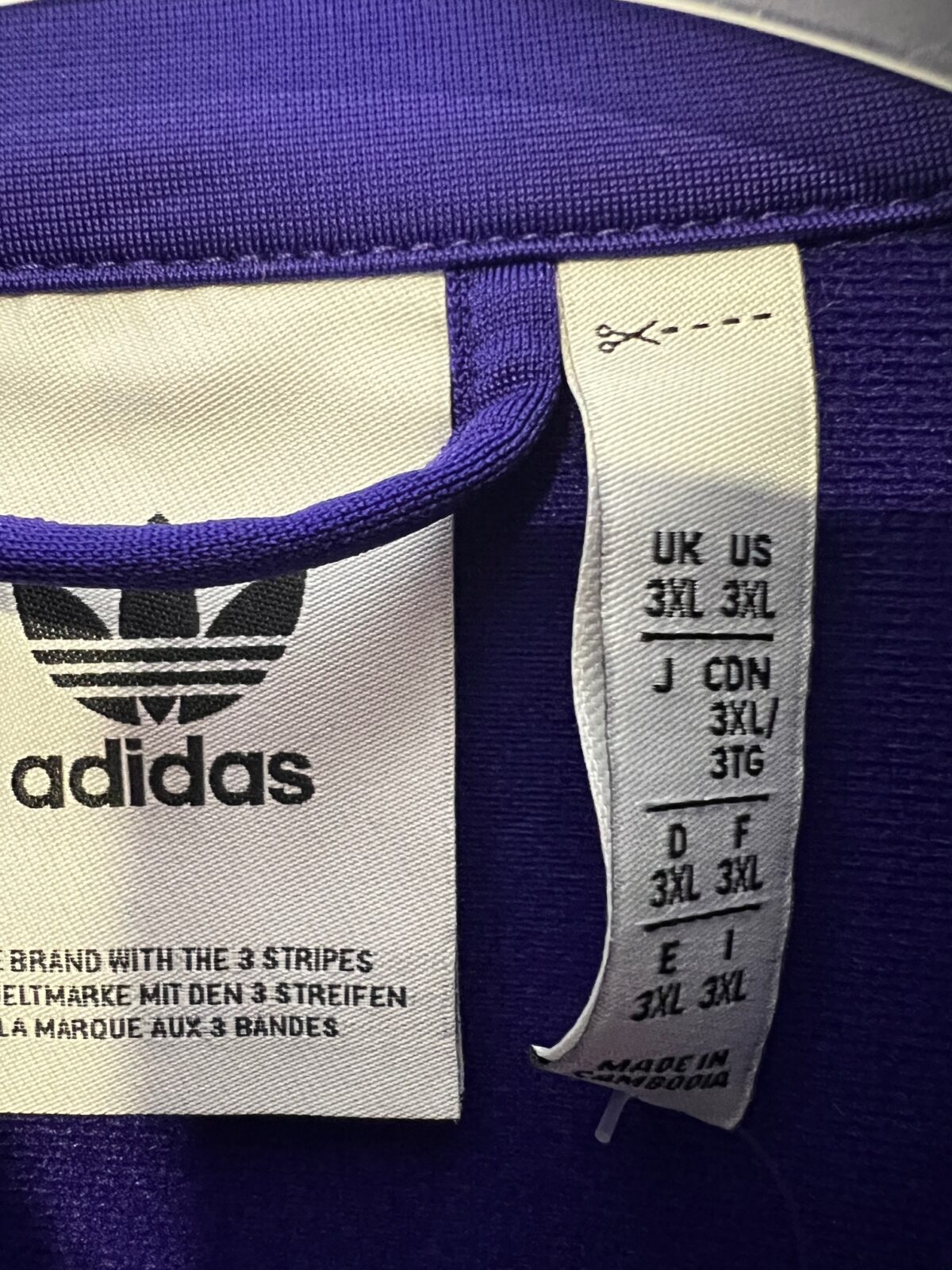 Bluza męska Adidas Originals fioletowa 3XL - obrazek 3