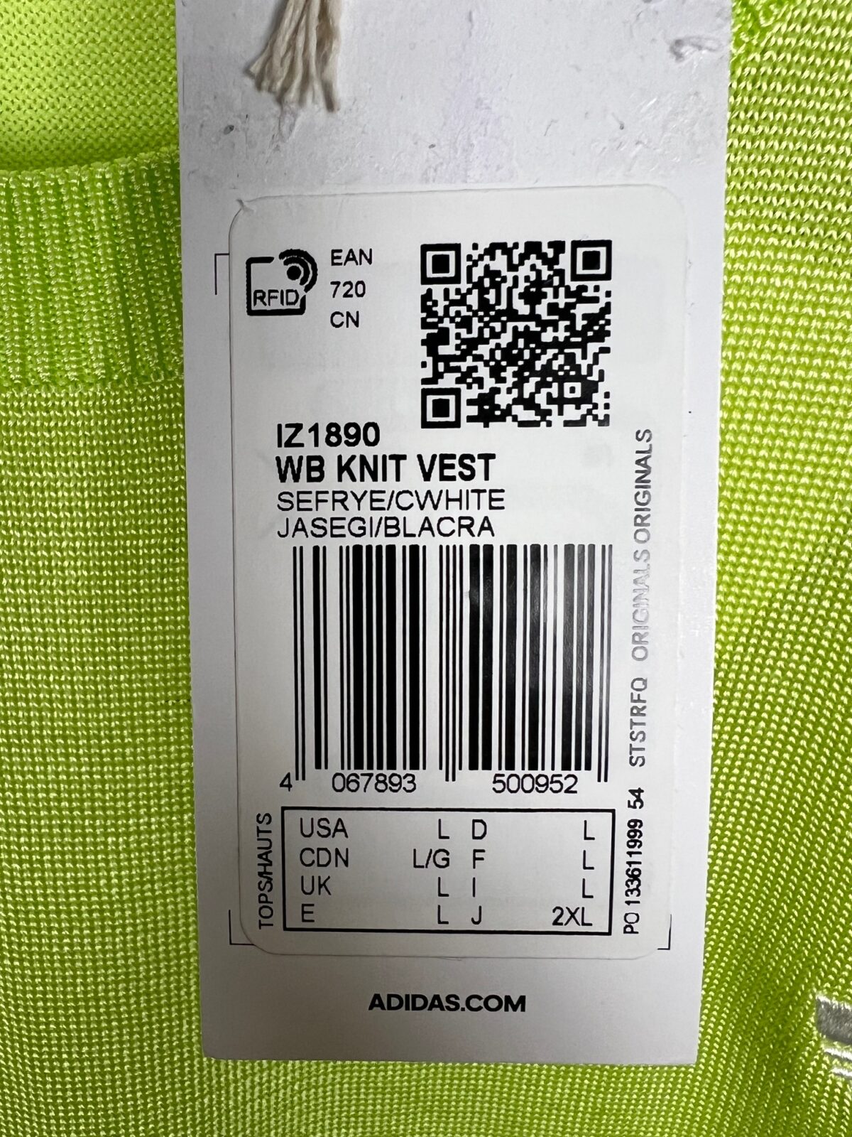 Koszulka kamizelka Adidas x Wales Bonner na ramiączkach L - obrazek 3