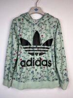 Bluza damska Adidas z kapturem kwiaty S